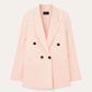 Glenny Blazer van linnen en wol | BG_TRANSPARENT | ROZE