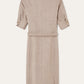 Jurk van linnen en wol | BG_TRANSPARENT | TAUPE