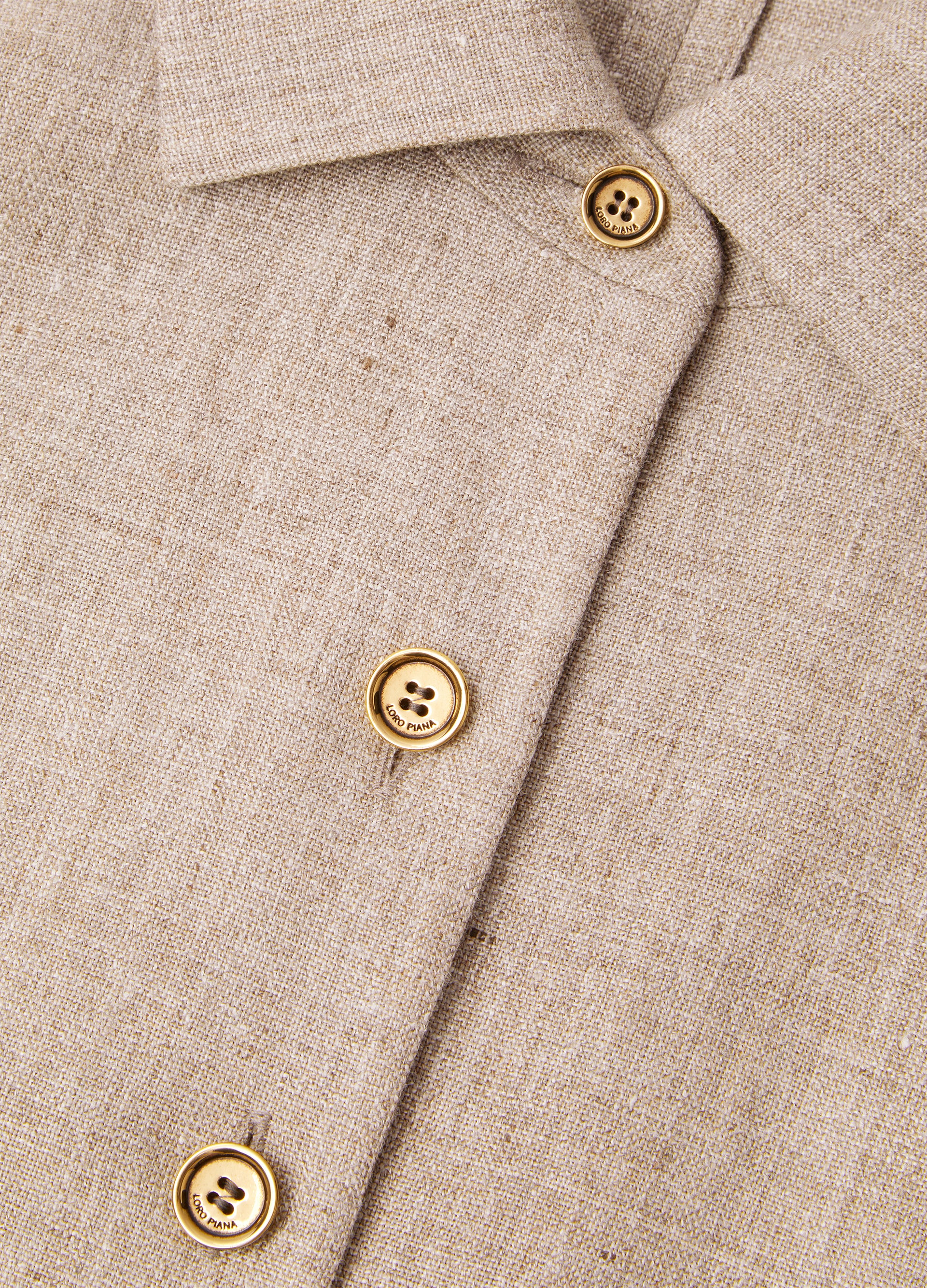 Jurk van linnen en wol | FULL_WIDTH | TAUPE