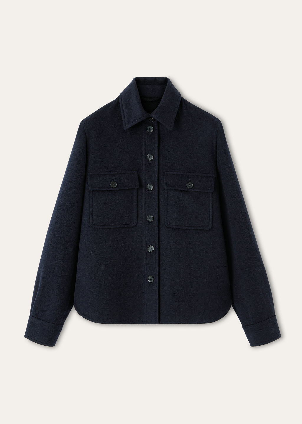 Yannis cashmere overshirt | BG_TRANSPARENT | BLUE NAVY