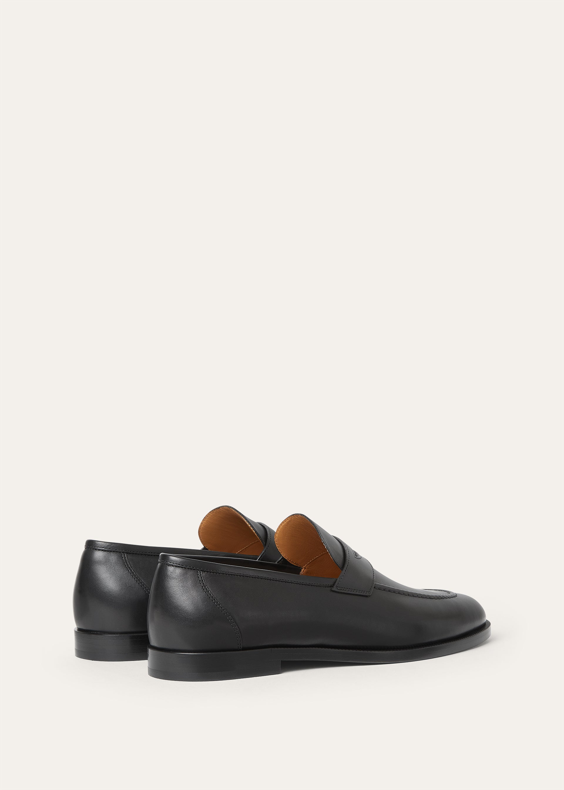 Sergio loafers van leer | BG_TRANSPARENT | Zwart