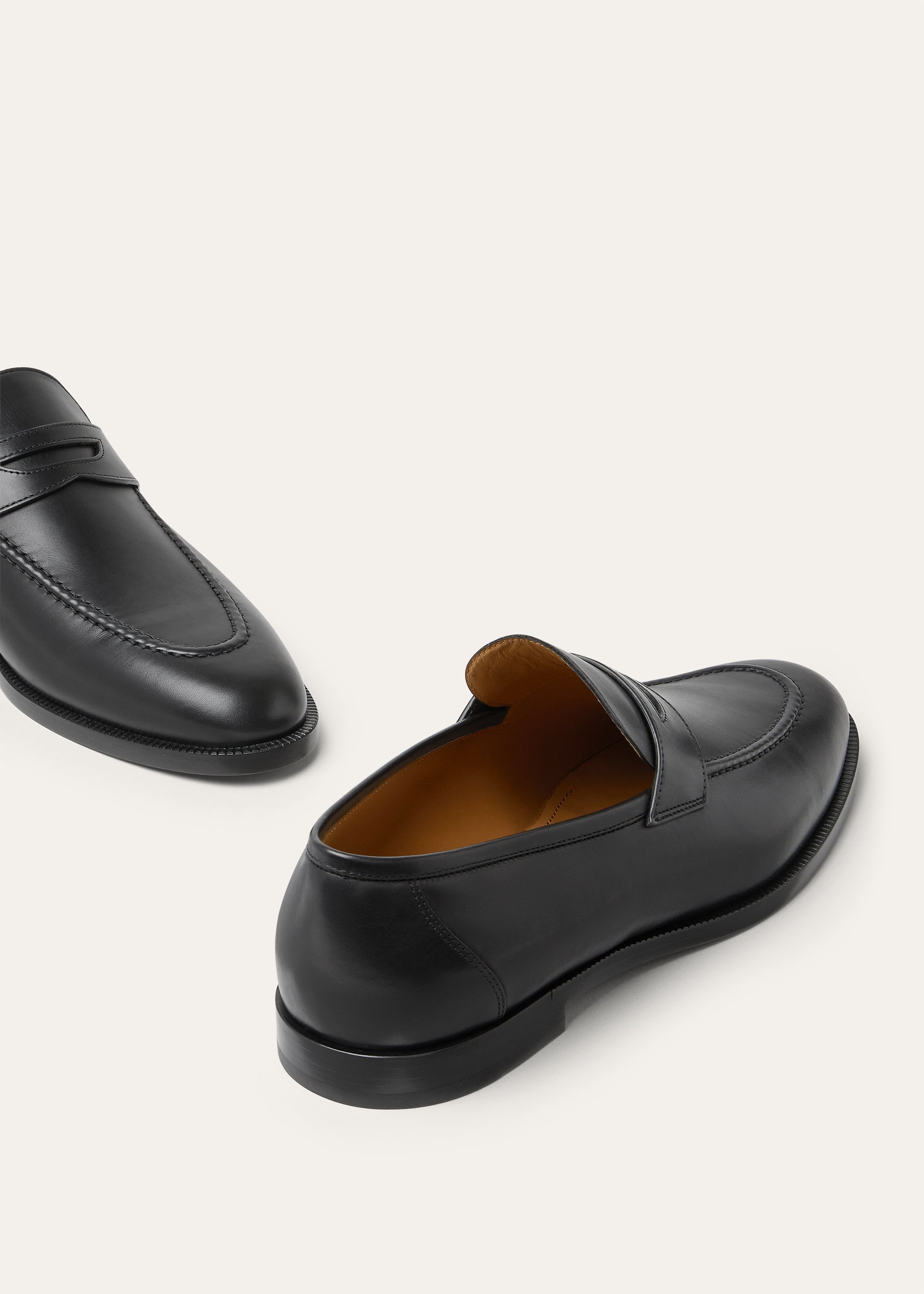 Sergio loafers van leer | BG_TRANSPARENT | Zwart
