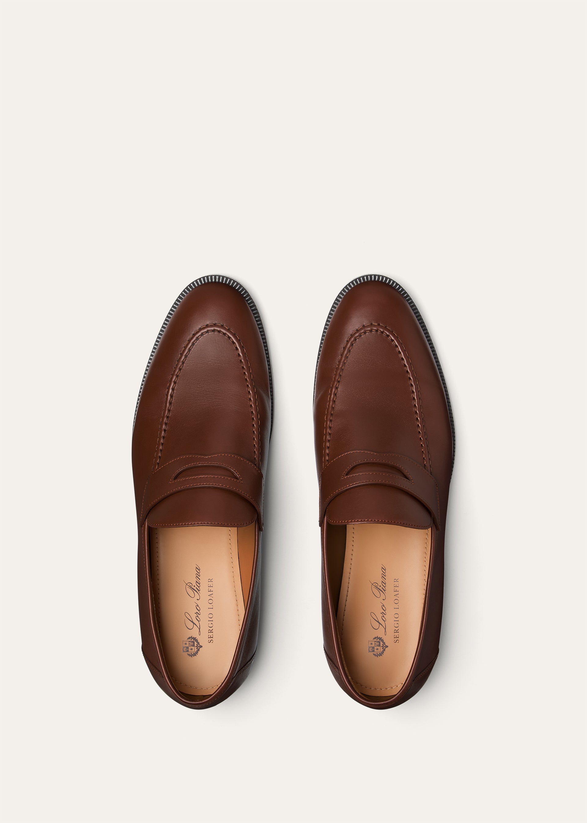 Sergio loafers van leer | BG_TRANSPARENT | Bruin