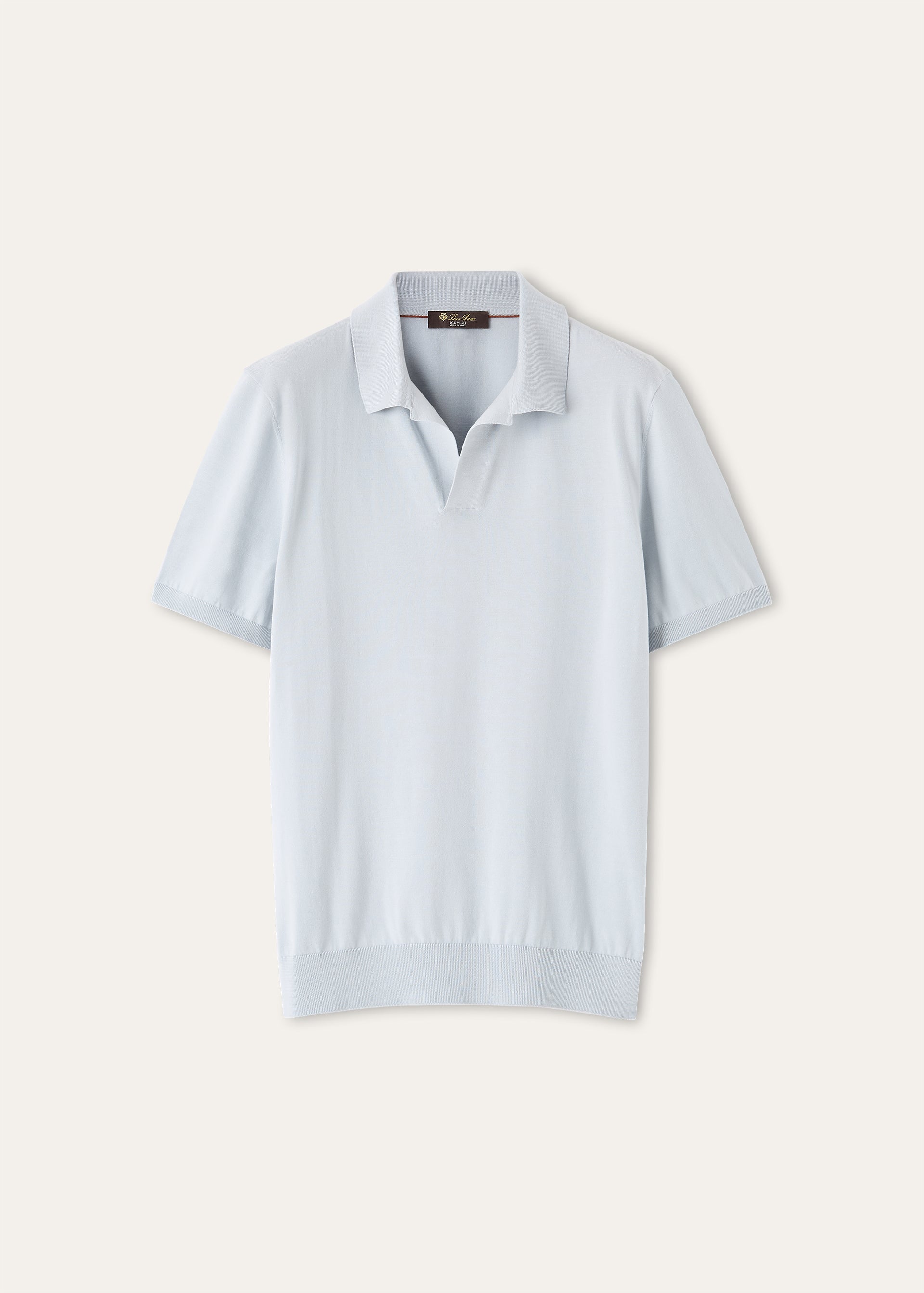 Polo shirt van katoen | BG_TRANSPARENT | L.Blauw