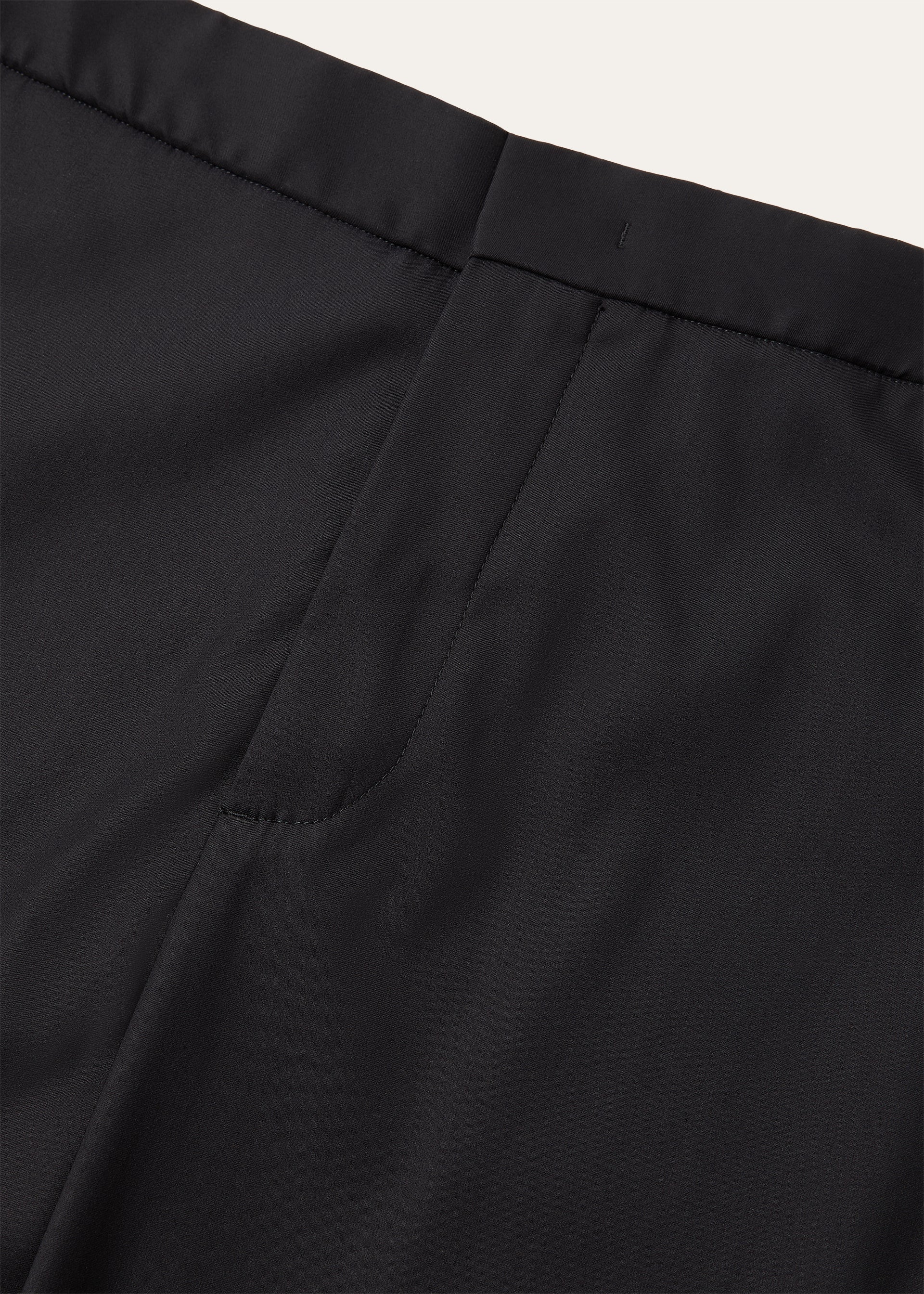 Broek van zijde en scheerwol | FULL_WIDTH | Zwart