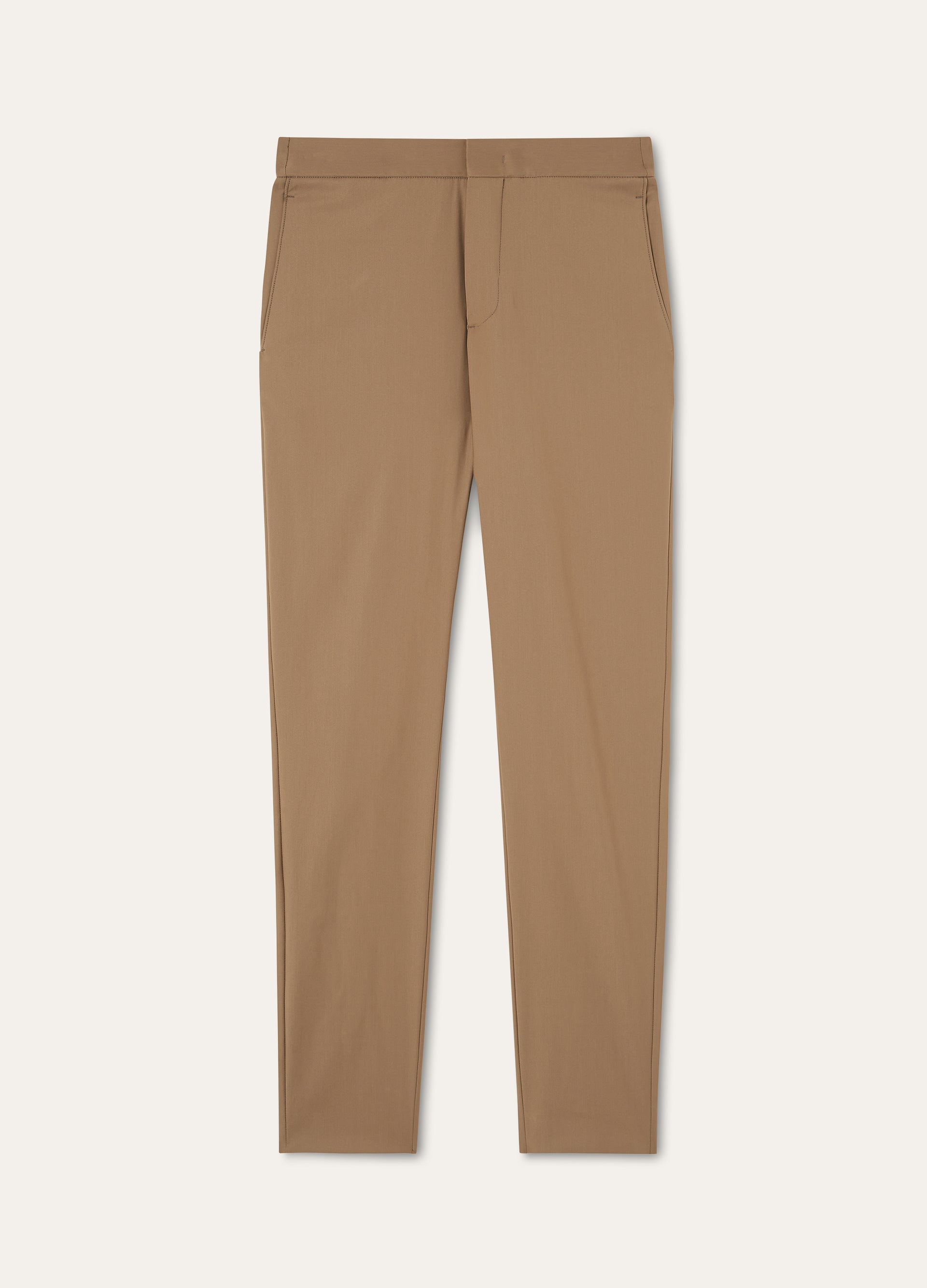 Broek van zijde en scheerwol | BG_TRANSPARENT | Camel