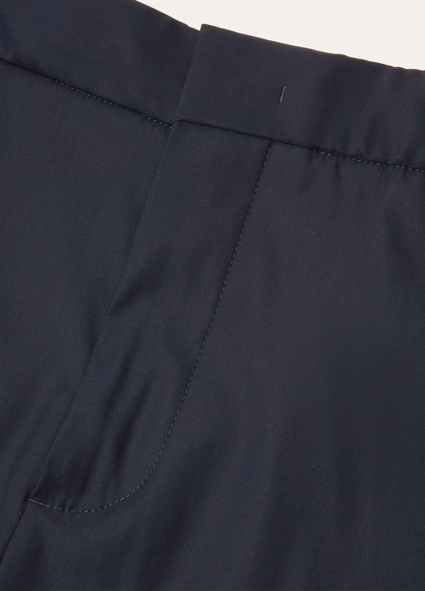 Broek van zijde en scheerwol | BG_TRANSPARENT | BLUE NAVY