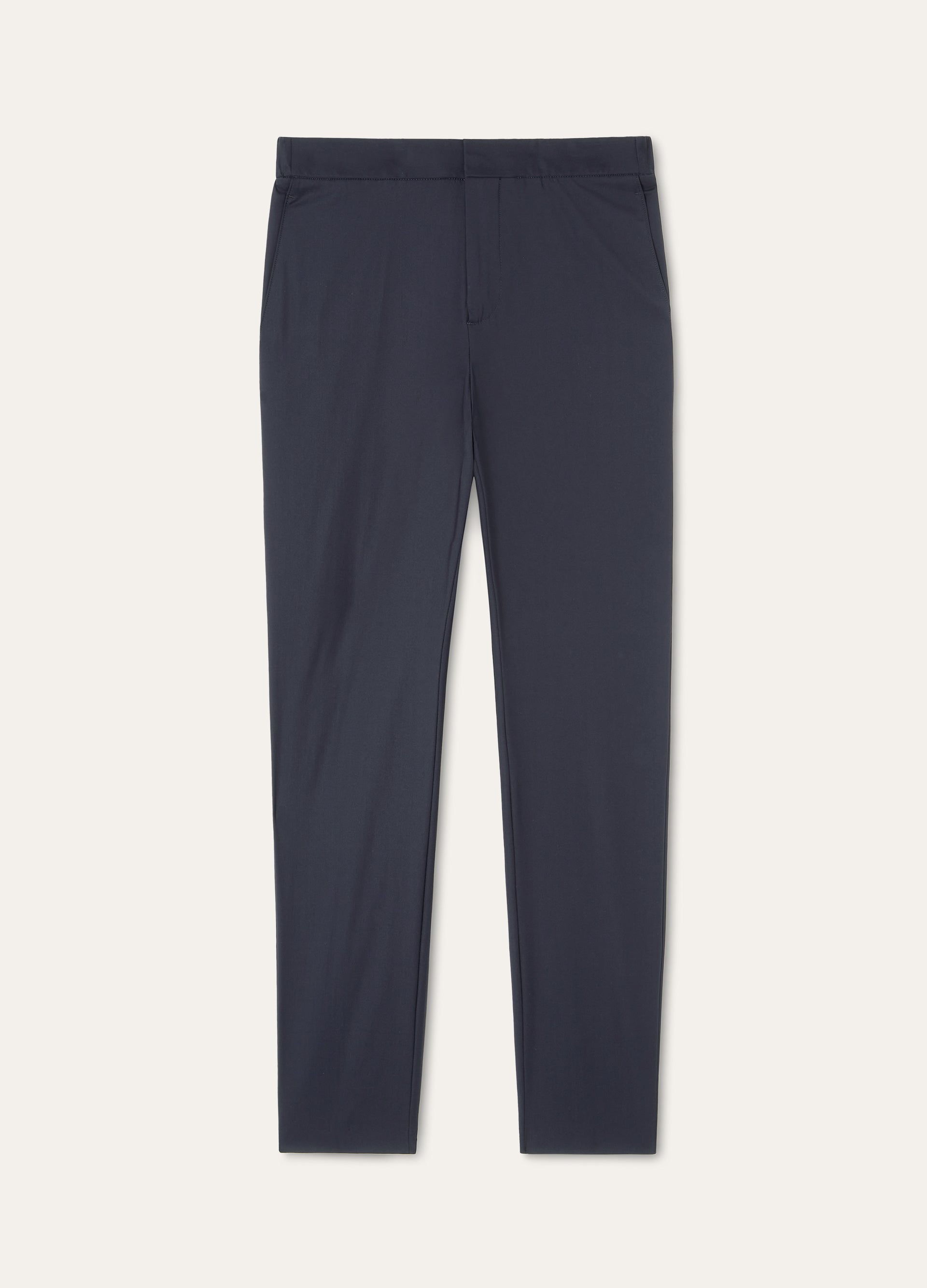 Broek van zijde en scheerwol | BG_TRANSPARENT | BLUE NAVY