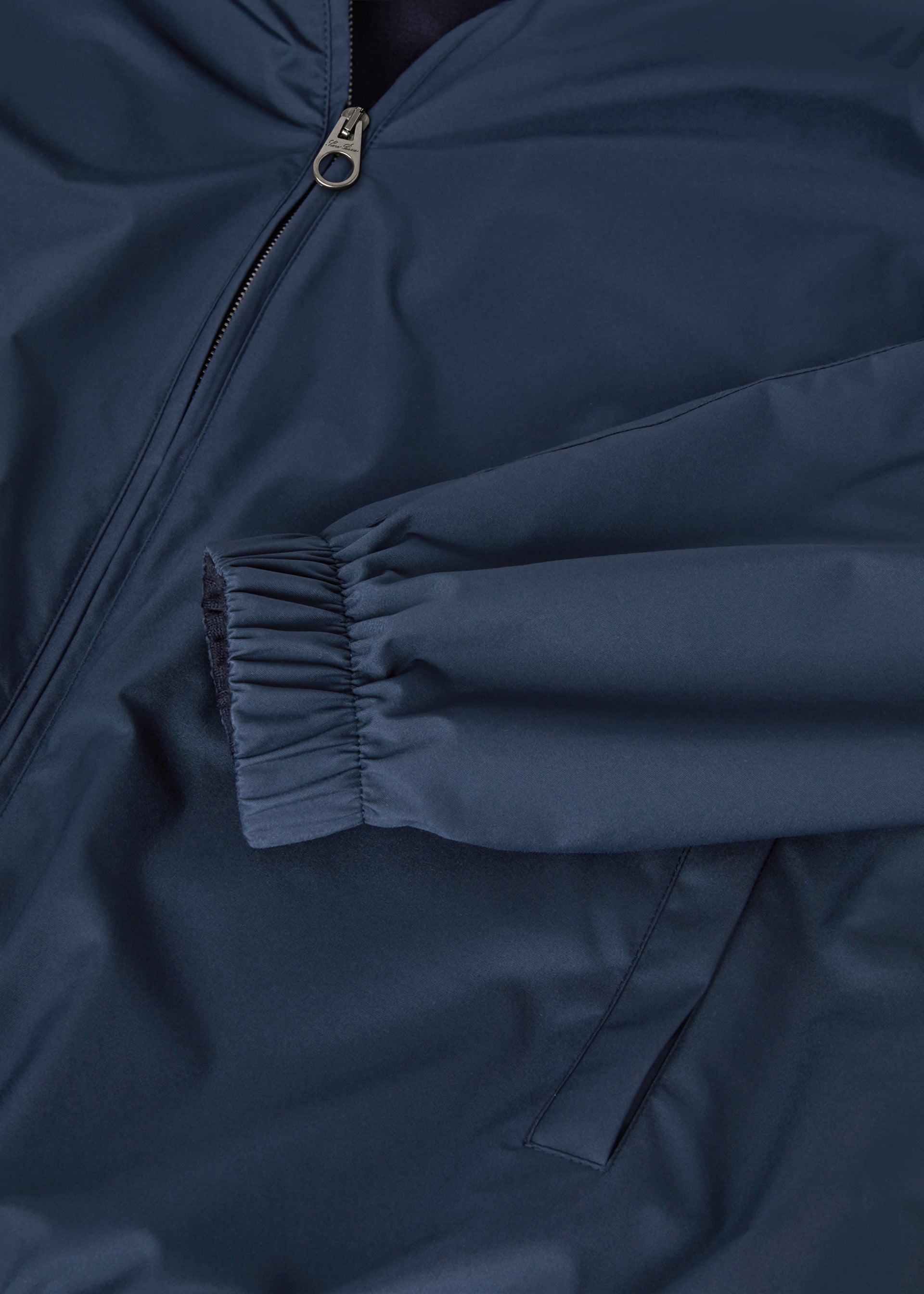 Reversible bomber van cashmere | FULL_WIDTH | BLUE NAVY