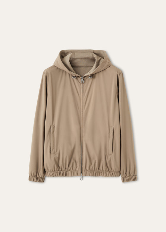 Bomberjack met capuchon | BG_TRANSPARENT | Bruin