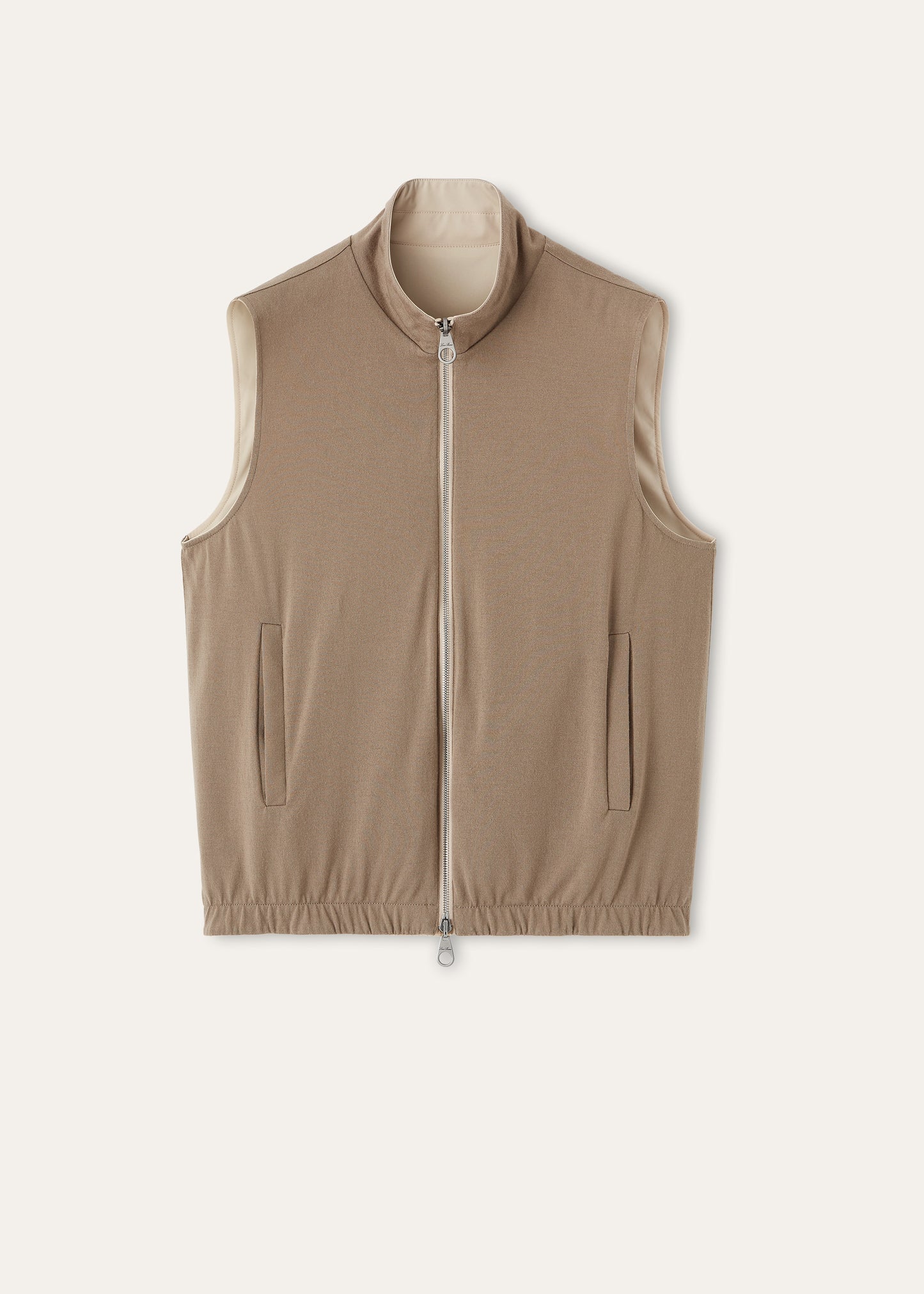 Reversible bodywarmer | BG_TRANSPARENT | Beige