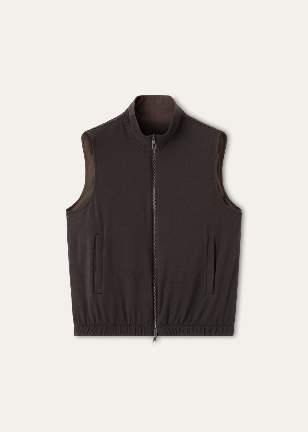 Reversible bodywarmer | BG_TRANSPARENT | Olijf