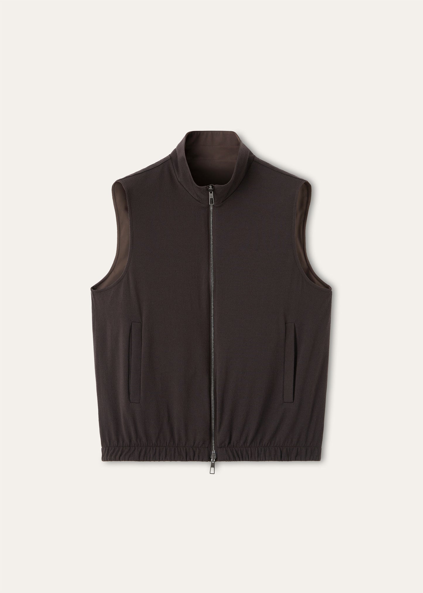 Reversible bodywarmer | BG_TRANSPARENT | Olijf