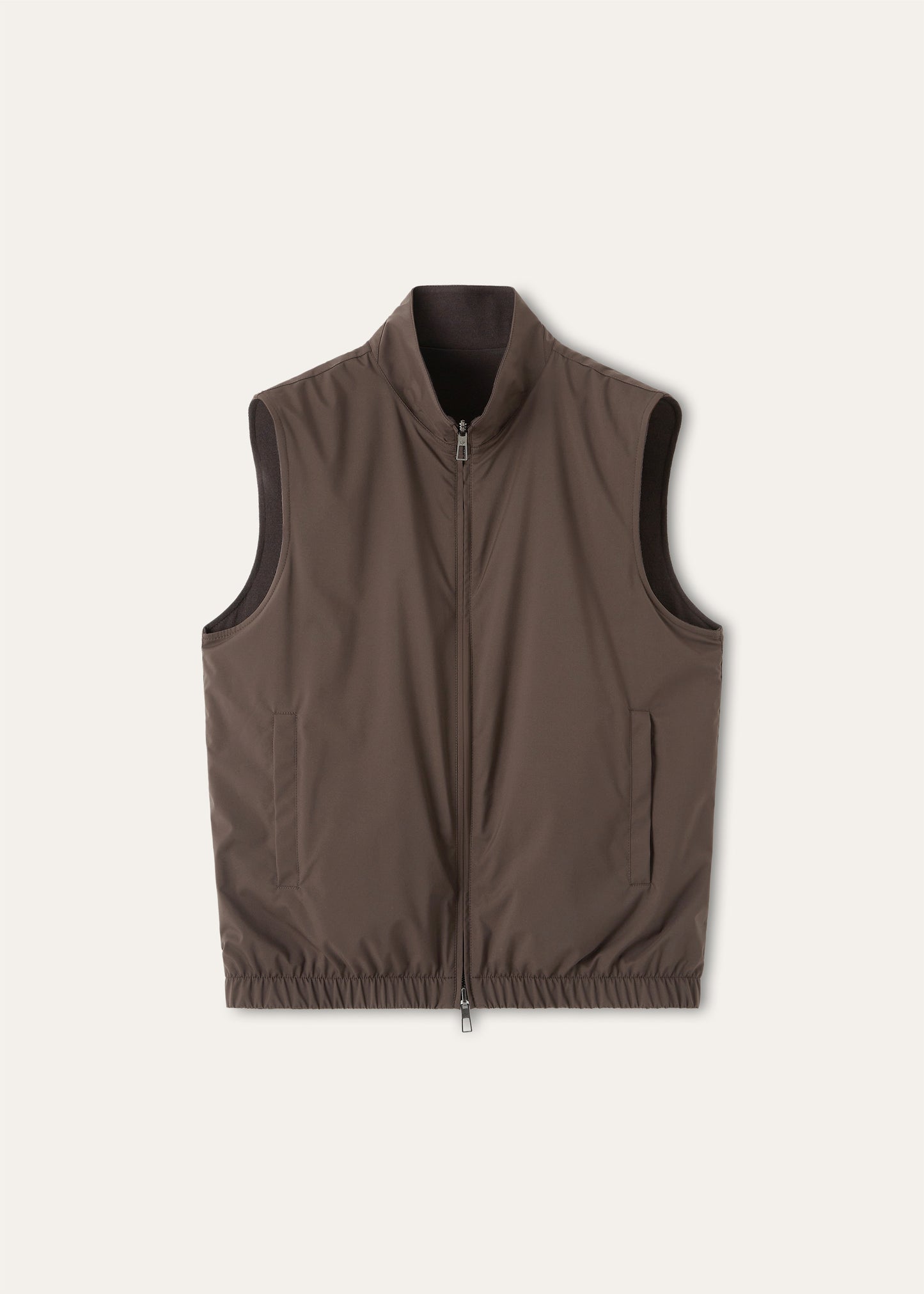 Reversible bodywarmer | BG_TRANSPARENT | Olijf