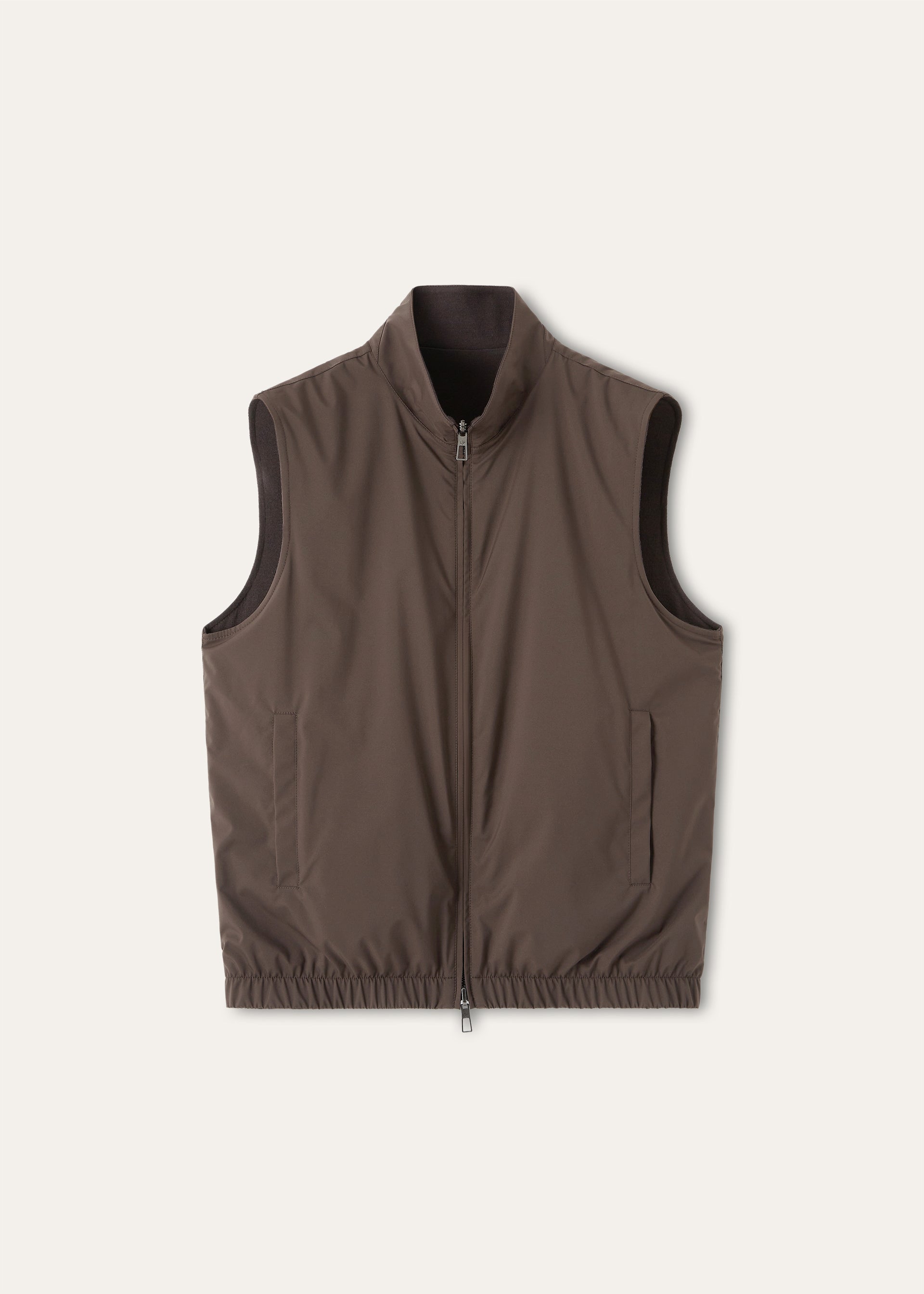 Reversible bodywarmer | BG_TRANSPARENT | Olijf