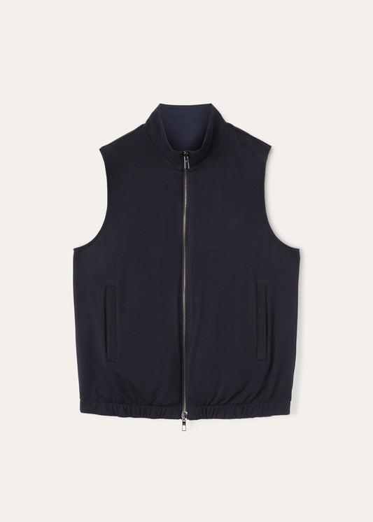 Reversible bodywarmer | BG_TRANSPARENT | BLUE NAVY