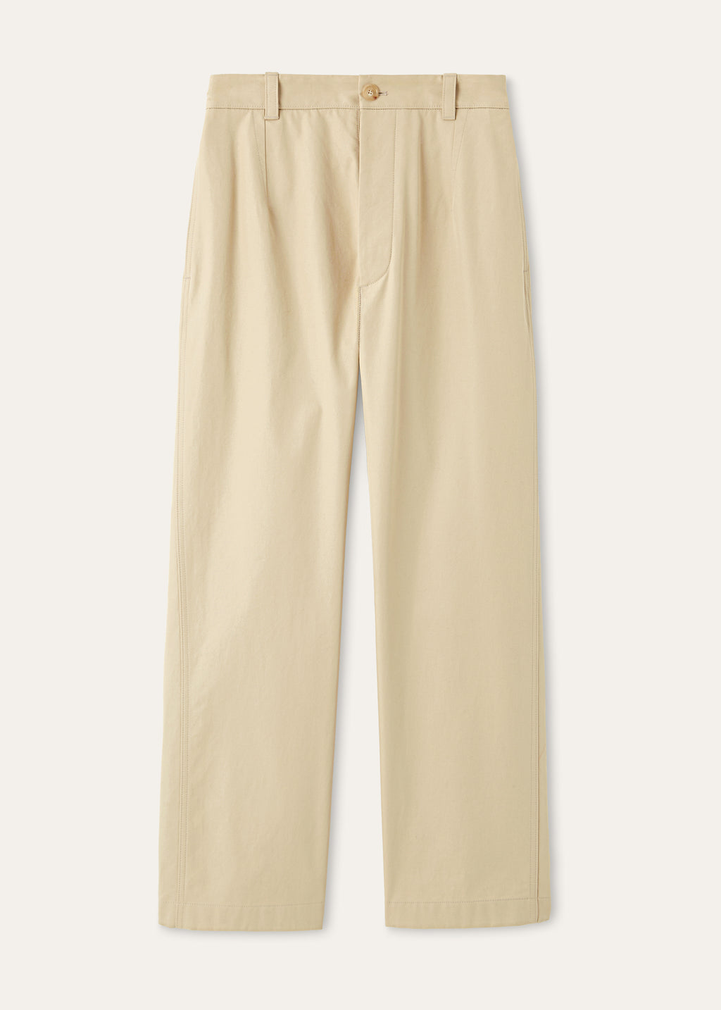 Fuji broek van katoen | Beige