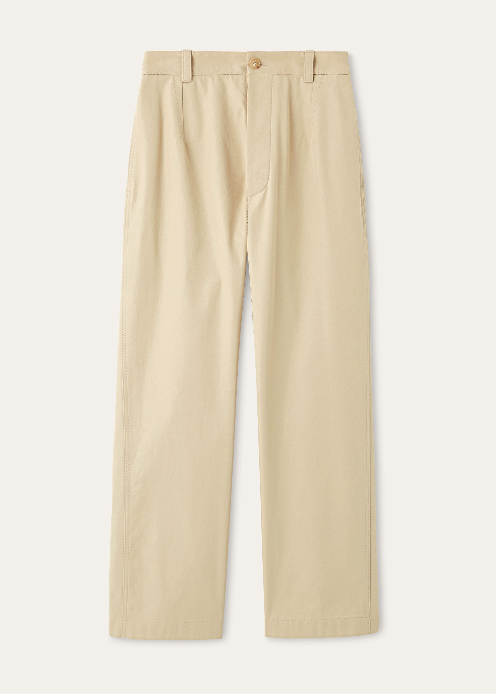 Fuji broek van katoen | BG_TRANSPARENT | Beige