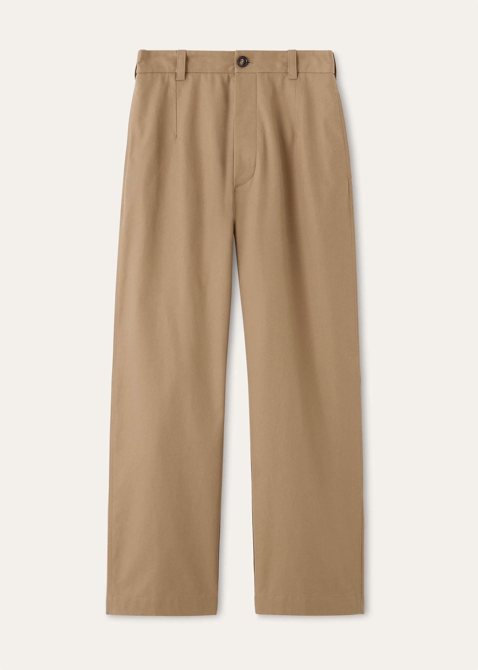 Fuji broek van katoen | BG_TRANSPARENT | Licht Bruin