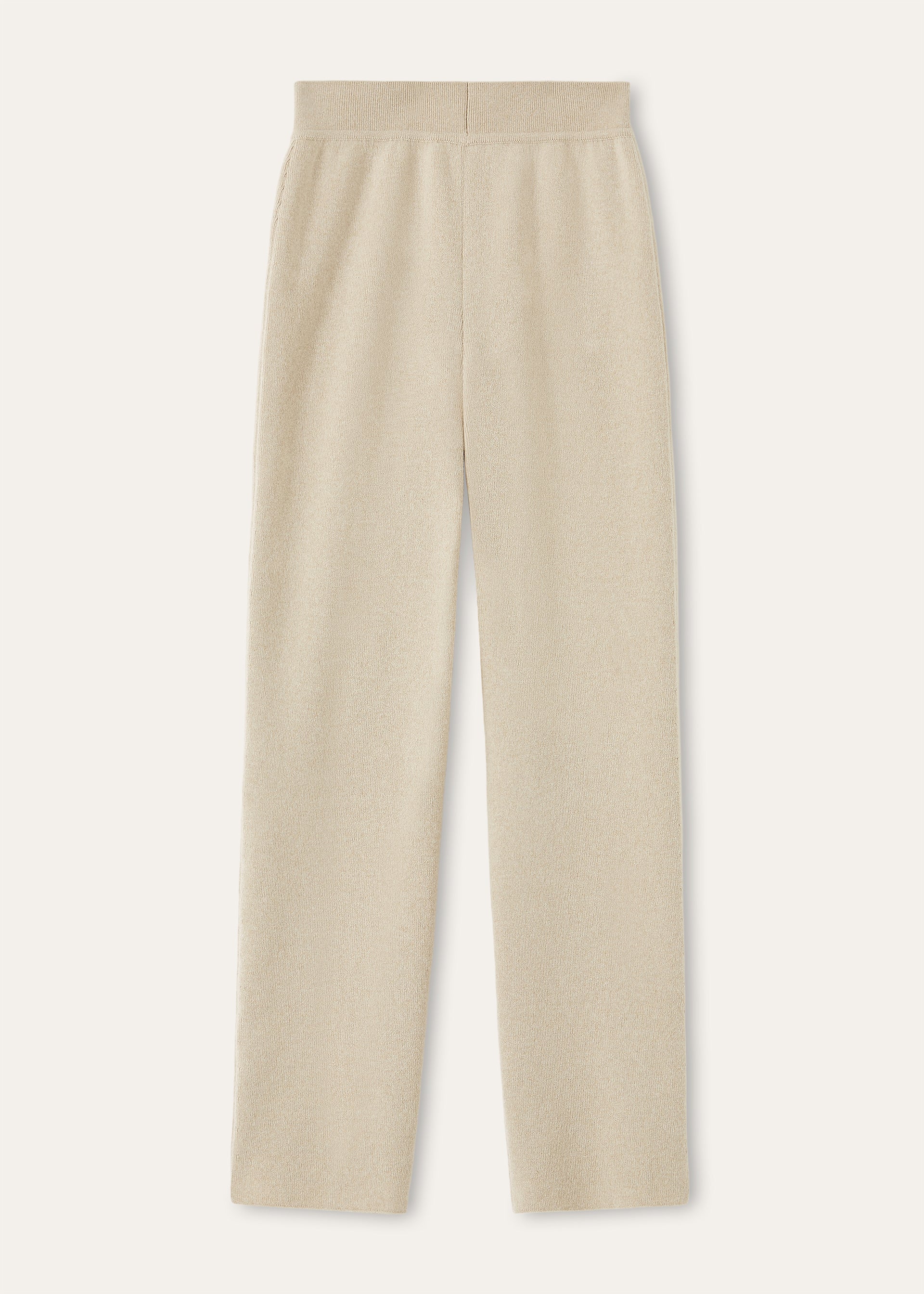 Classic broek van baby cashmere | BG_TRANSPARENT | Beige