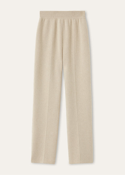 Classic broek van baby cashmere | BG_TRANSPARENT | Beige
