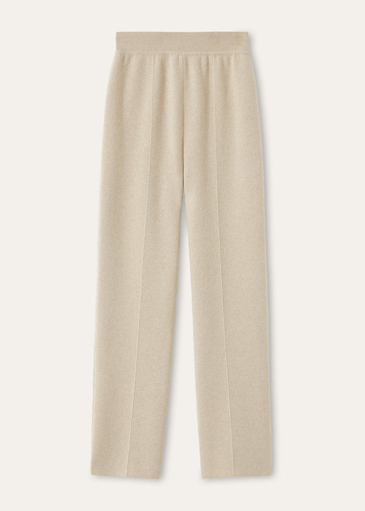 Classic broek van baby cashmere | BG_TRANSPARENT | Beige