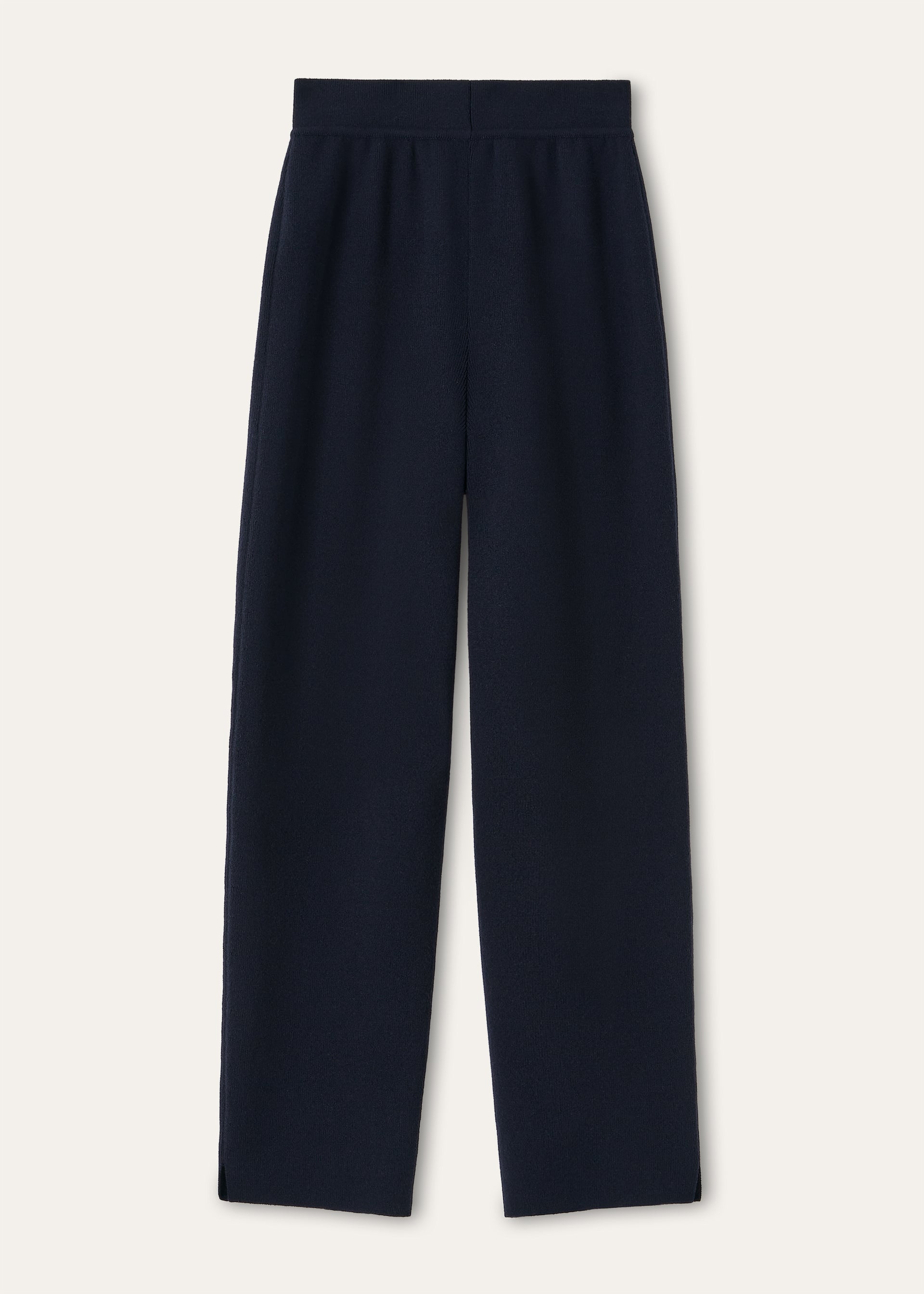 Classic broek van baby cashmere | BG_TRANSPARENT | BLUE NAVY