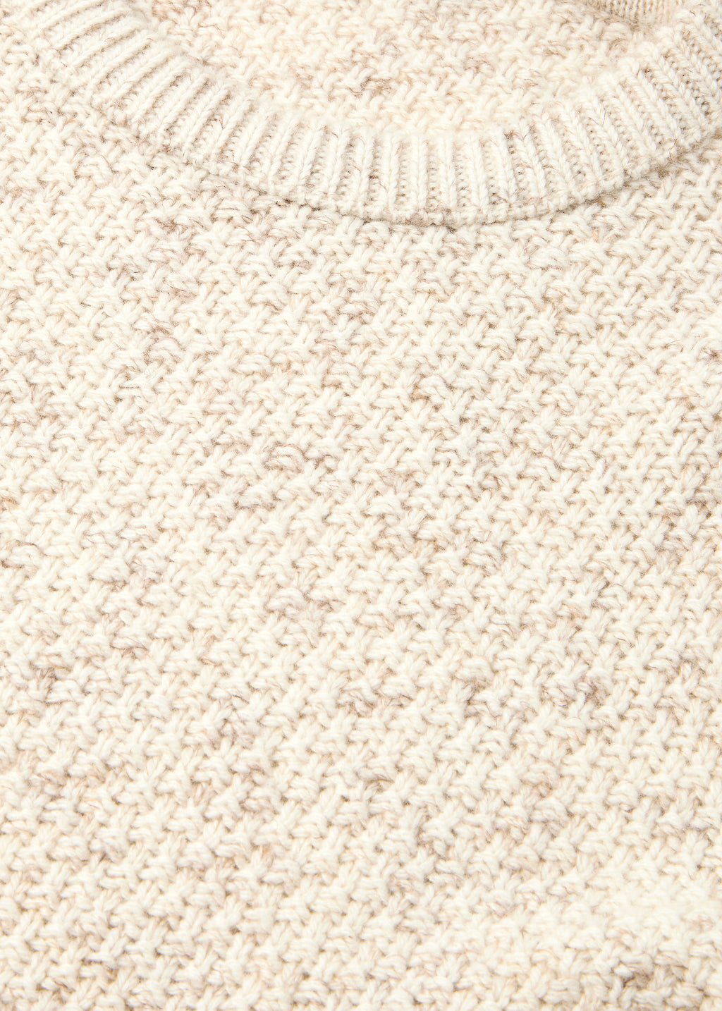 Crewneck van scheerwol, linnen, zijde en cashmere | FULL_WIDTH | Licht Bruin