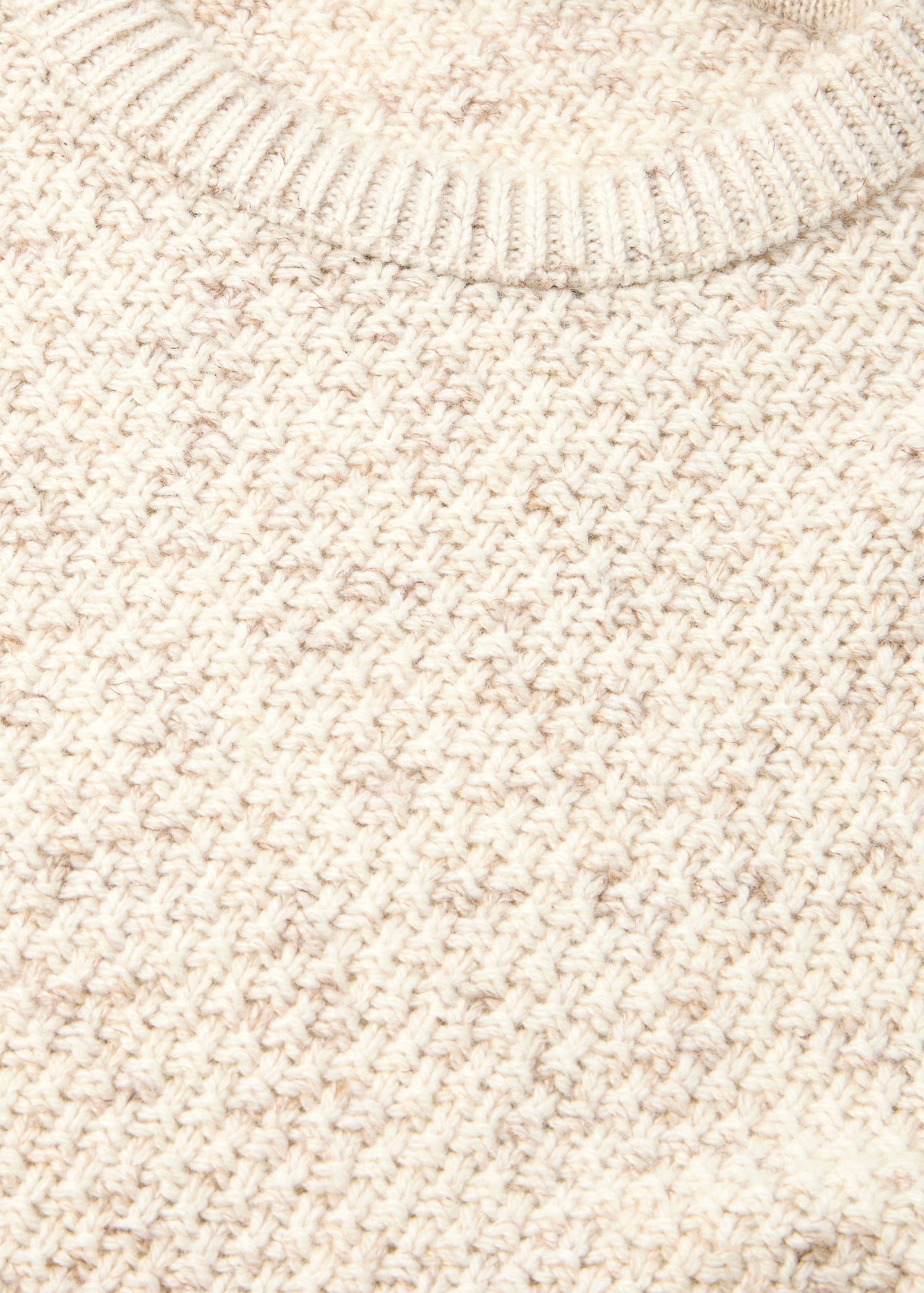Crewneck van scheerwol, linnen, zijde en cashmere | FULL_WIDTH | Licht Bruin
