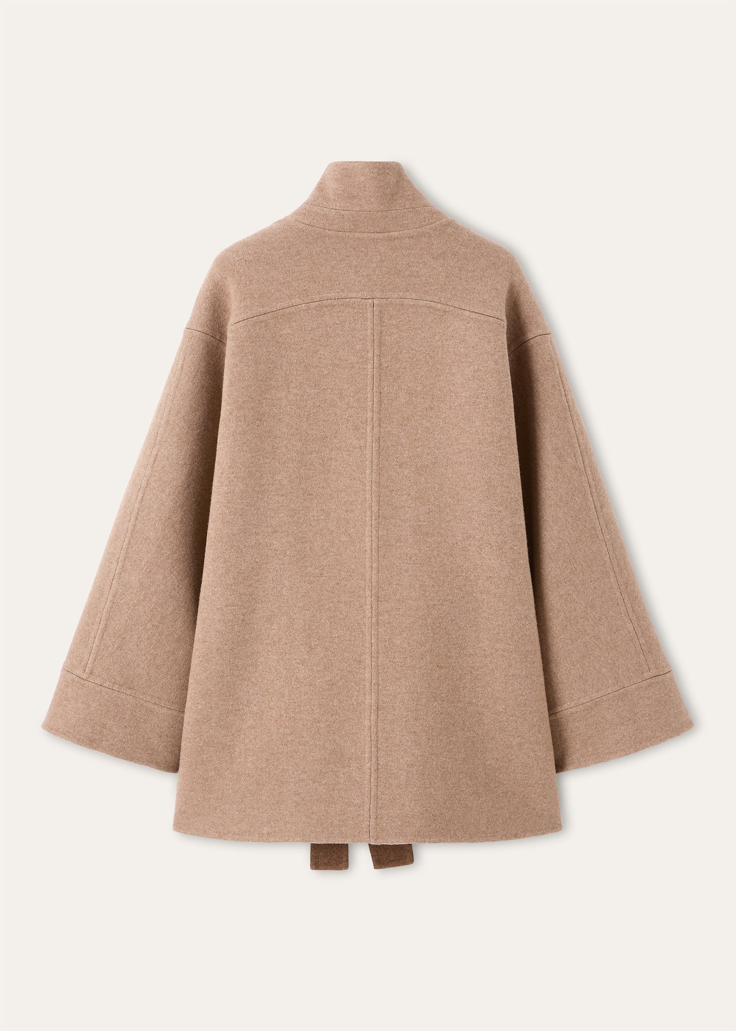 Jas van baby cashmere | BG_TRANSPARENT | Bruin