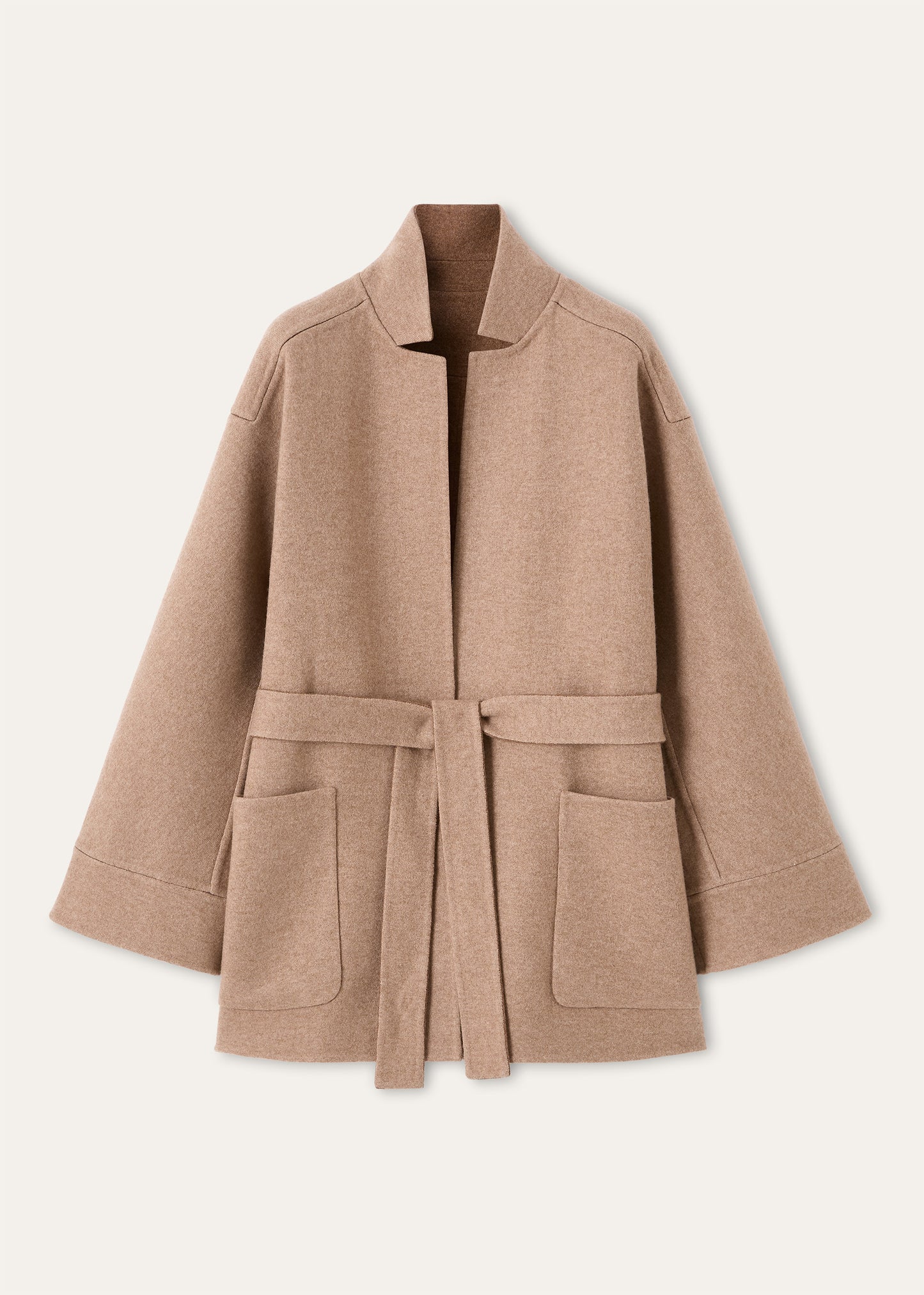 Jas van baby cashmere | BG_TRANSPARENT | Bruin