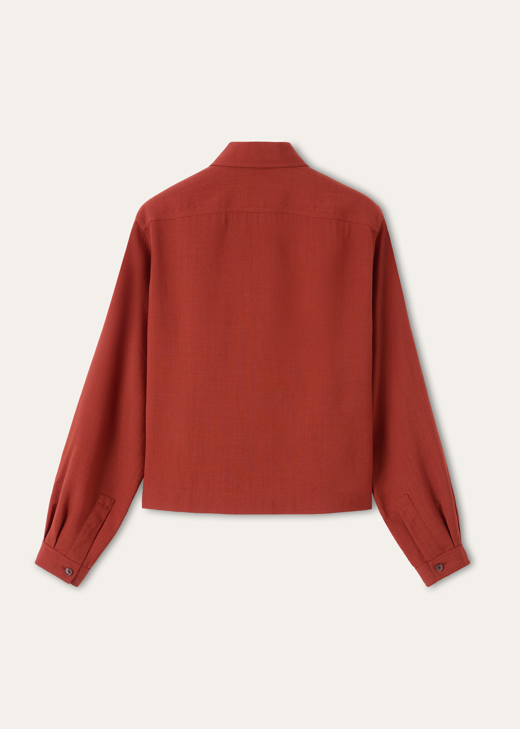 Ida shirt van wol | BG_TRANSPARENT | D.Rood