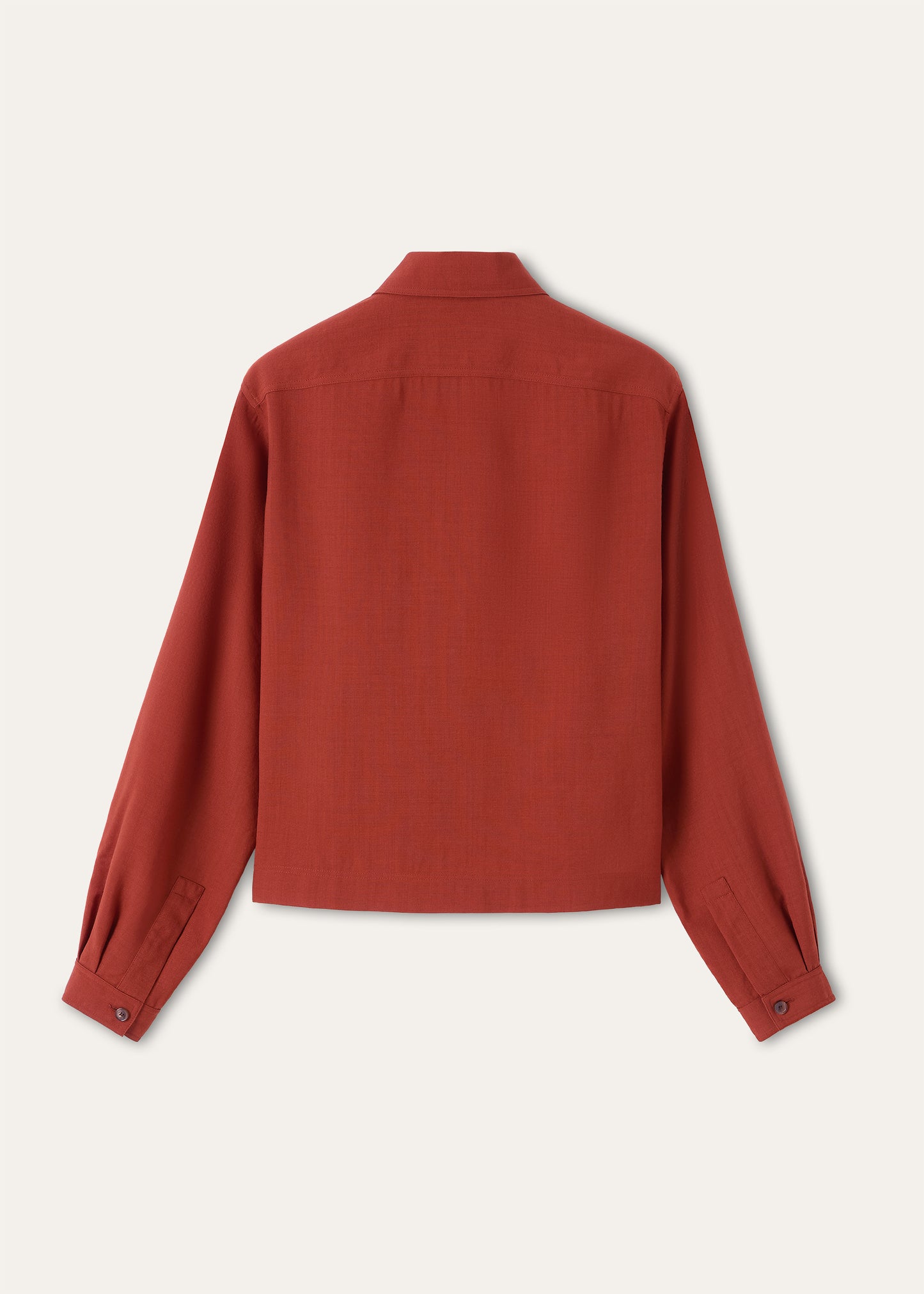 Ida shirt van wol | BG_TRANSPARENT | D.Rood