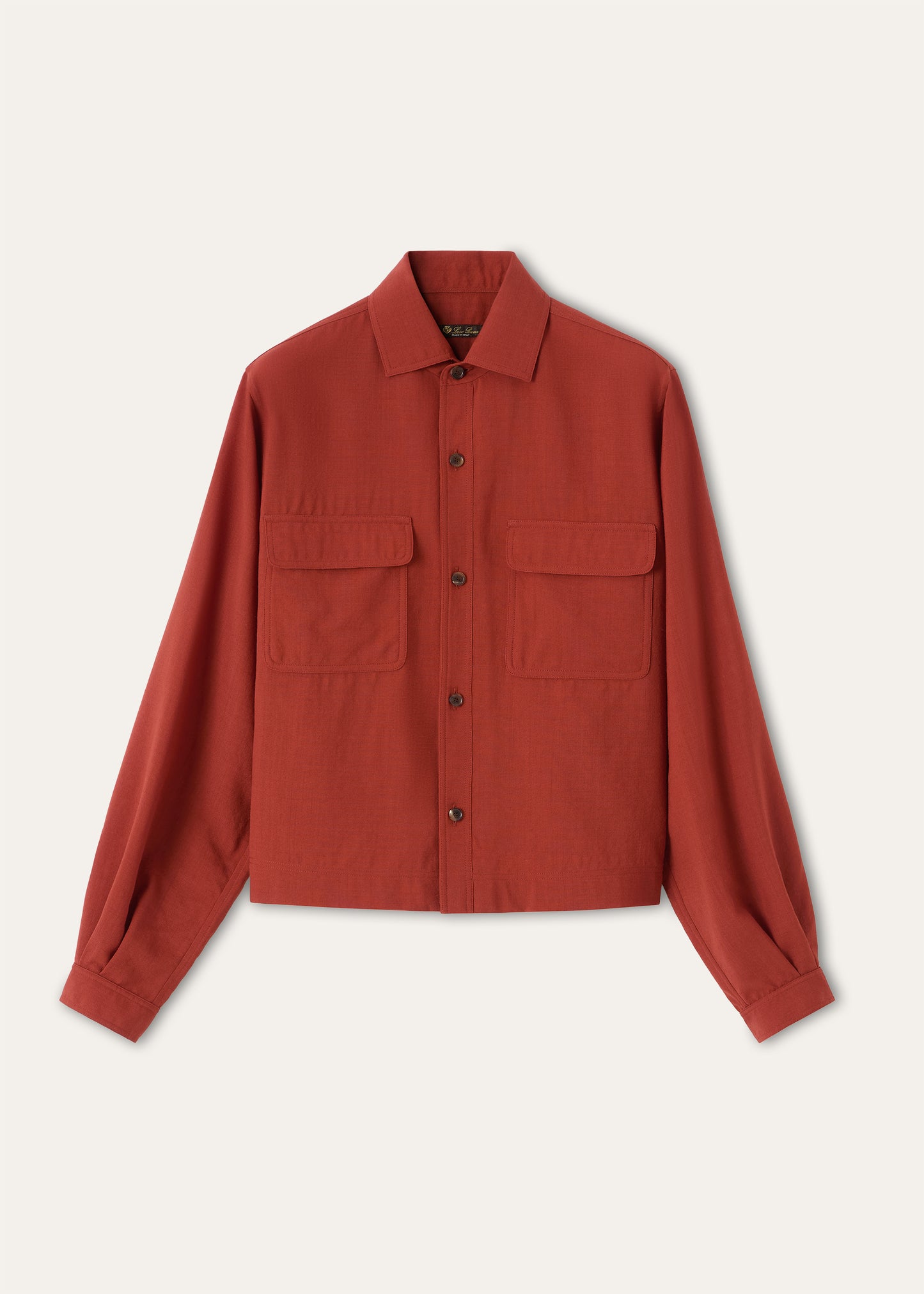 Ida shirt van wol | BG_TRANSPARENT | D.Rood