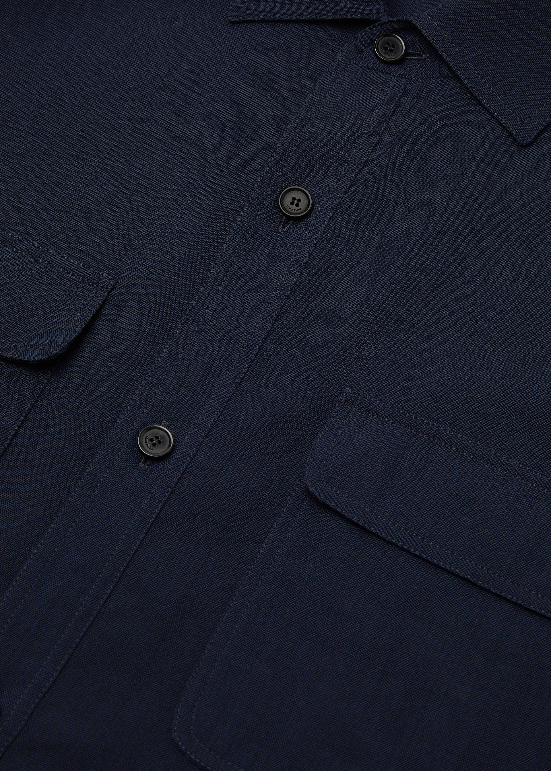 Ida shirt van wol | BG_TRANSPARENT | D.blauw