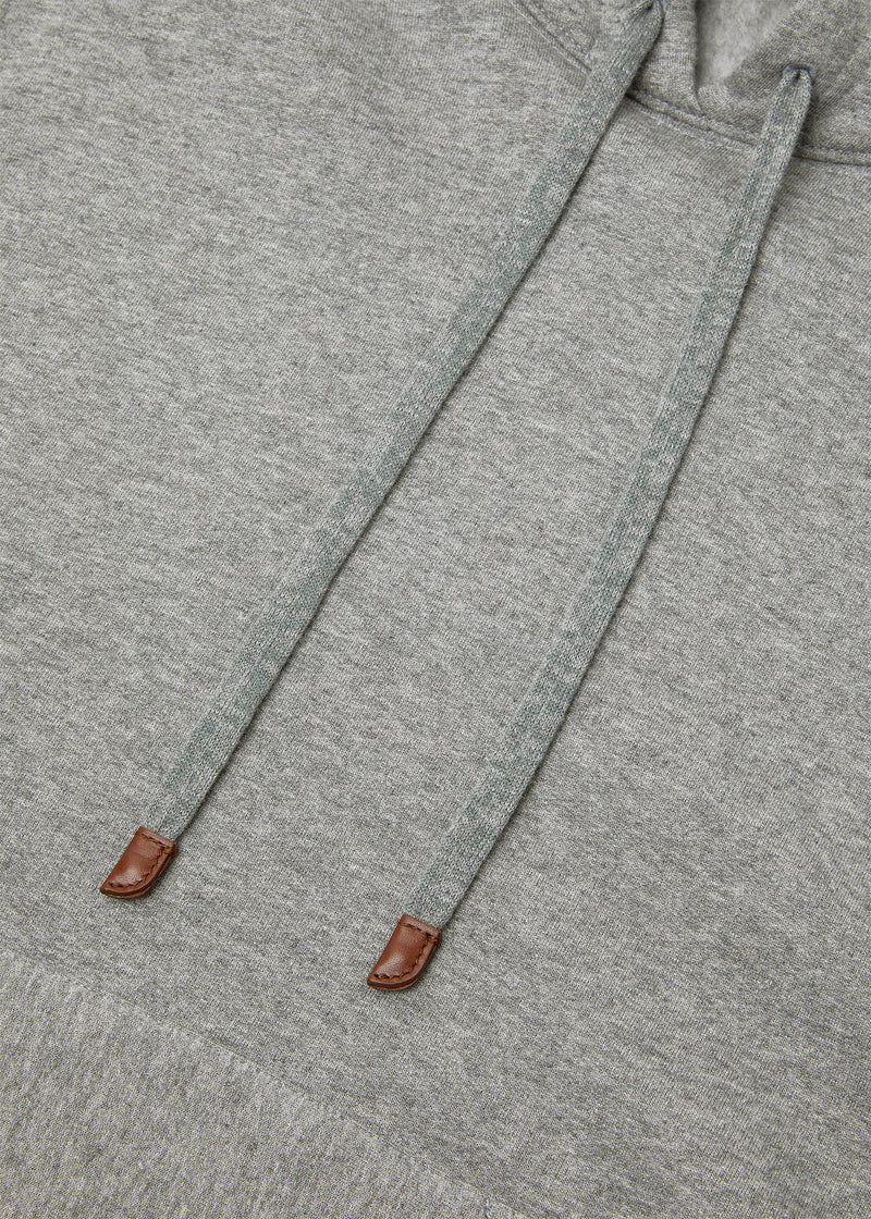 Hoodie van katoen en cashmere