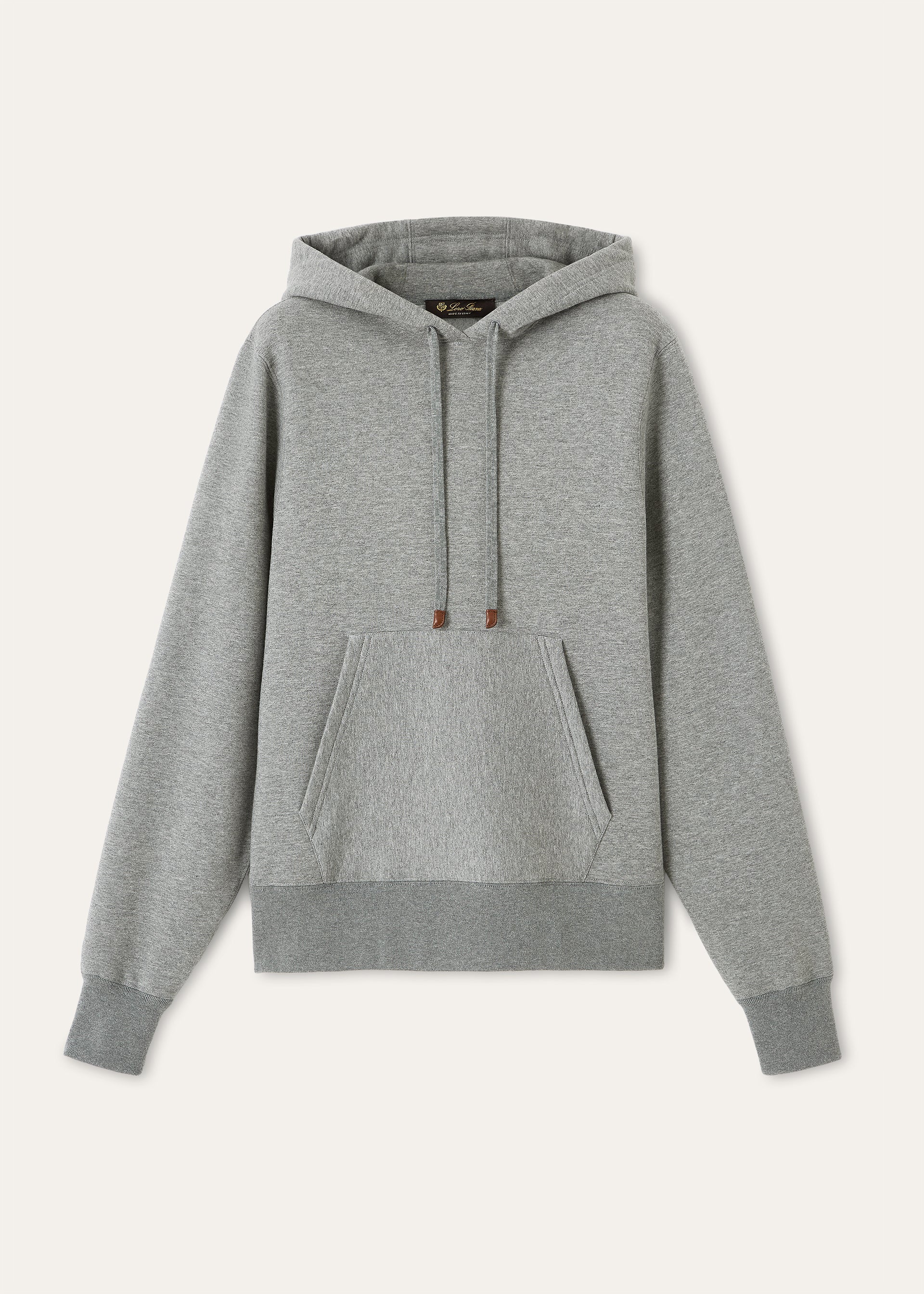 Hoodie van katoen en cashmere | BG_TRANSPARENT | Grijs