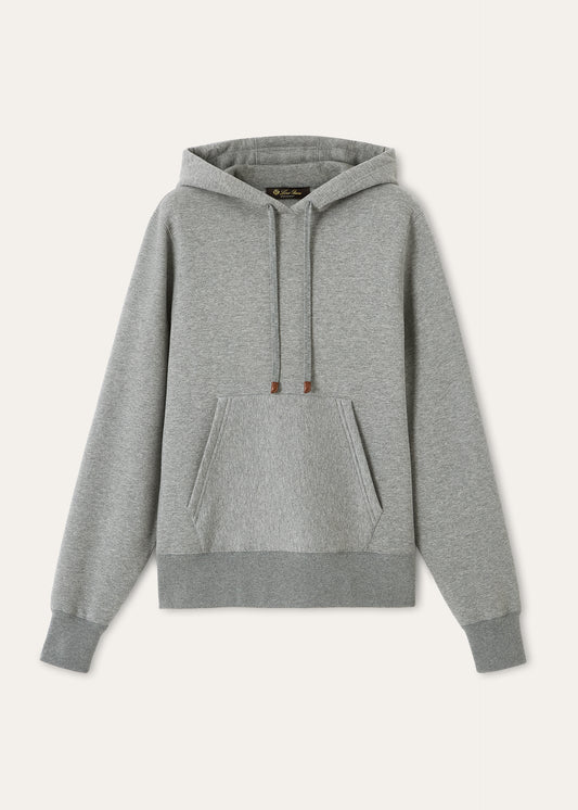 Hoodie van katoen en cashmere | BG_TRANSPARENT | Grijs
