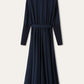 Verlaine jurk van katoen | BG_TRANSPARENT | D.blauw