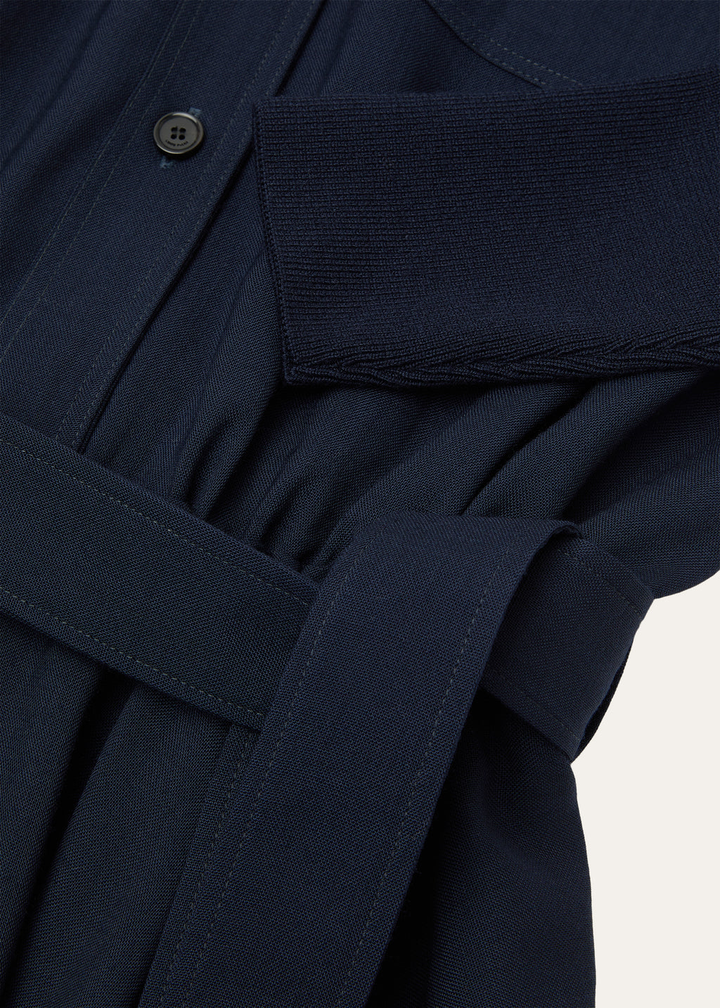 Verlaine jurk van katoen | FULL_WIDTH | BG_TRANSPARENT | D.blauw