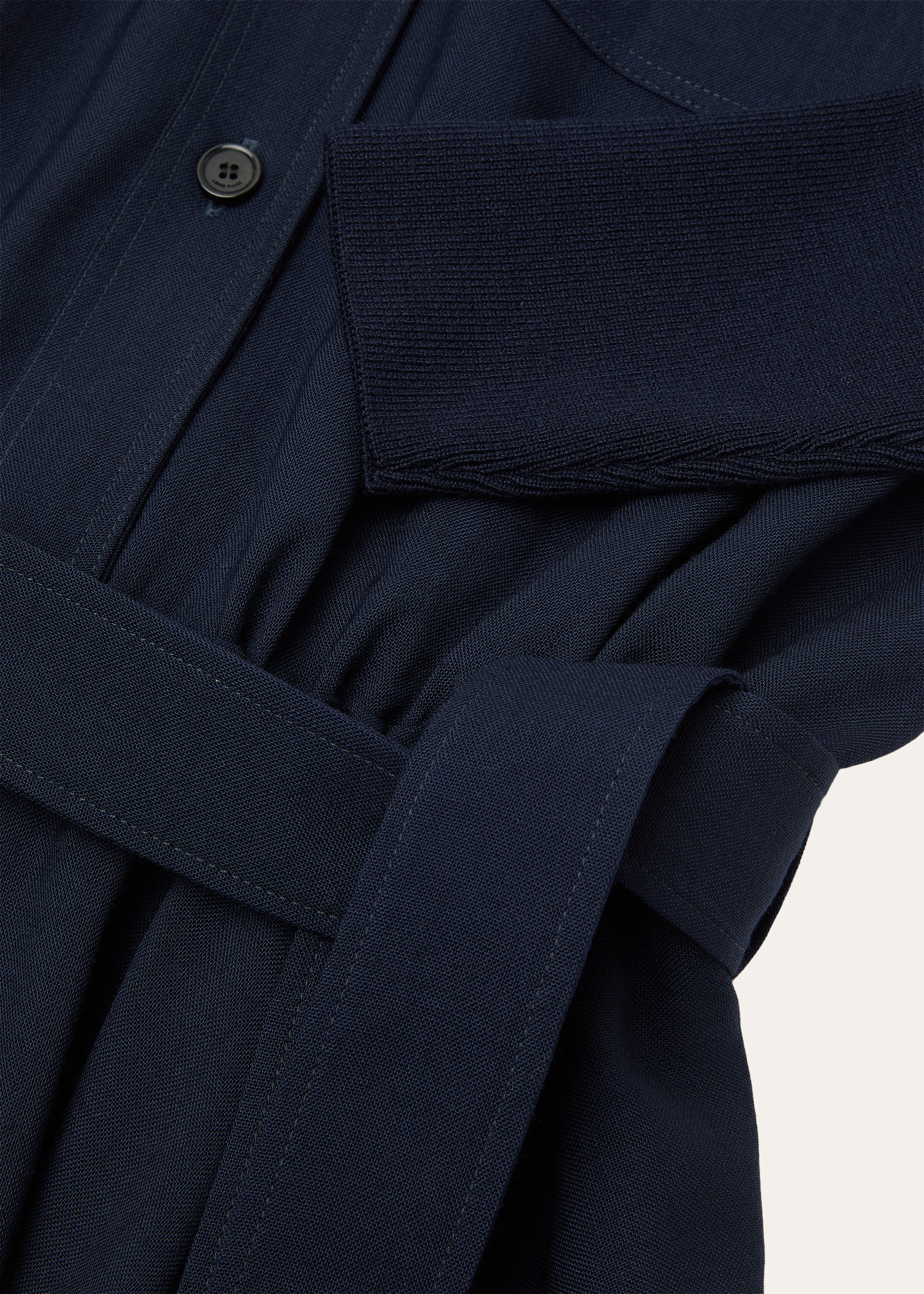 Verlaine jurk van katoen | BG_TRANSPARENT | D.blauw