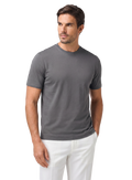 T-shirt van katoen | MODEL | FULL_WIDTH | TAUPE GRIJS