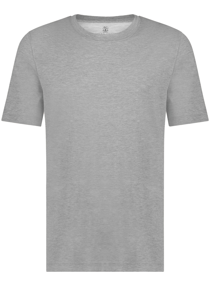 T-shirt van katoen | Grijs