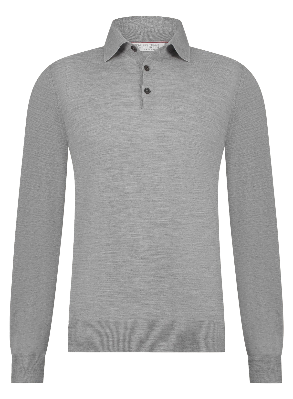 Polo in wol cashmere | Grijs