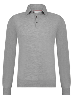 Polo uomo in lana e cashmere | Grijs