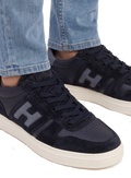 Sneakers in suède leer | FULL_WIDTH | BLUE NAVY