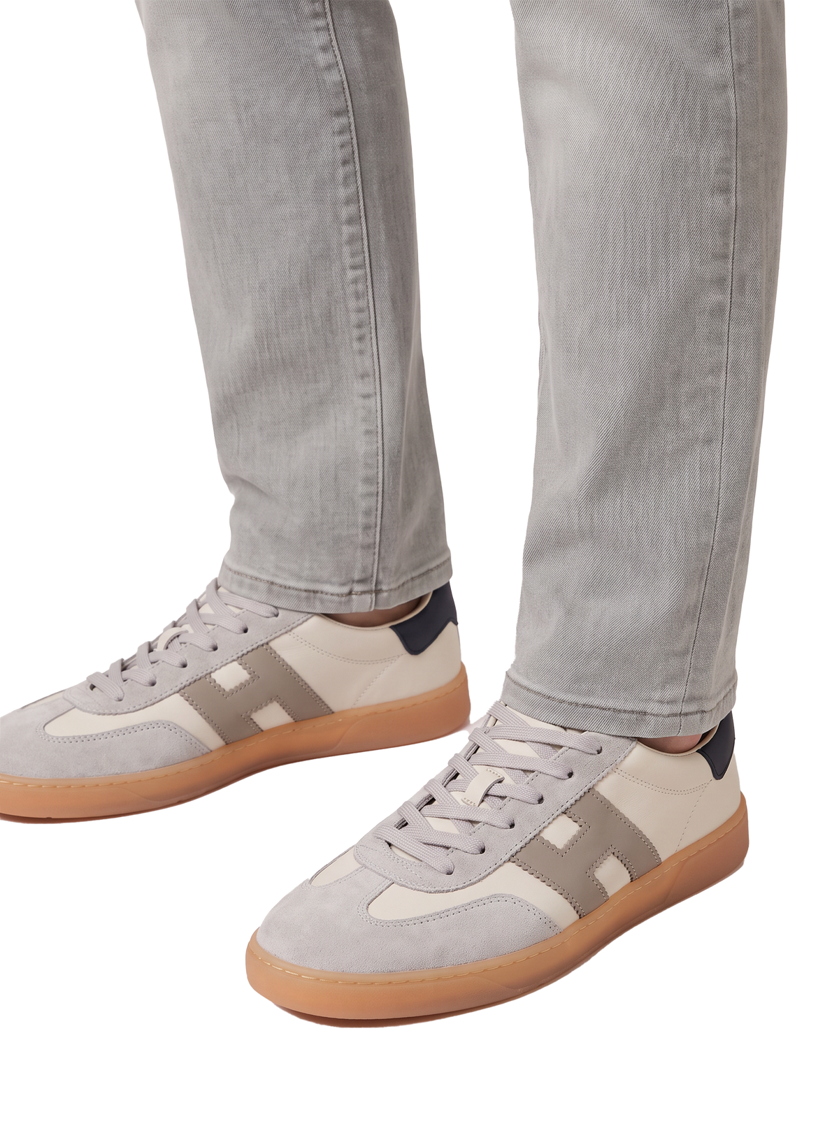Sneakers in suède leer | FULL_WIDTH | Beige