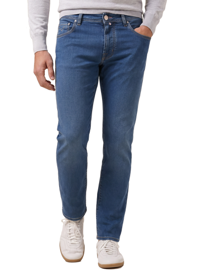 Bard jeans van katoen | MODEL | FULL_WIDTH | Blauw