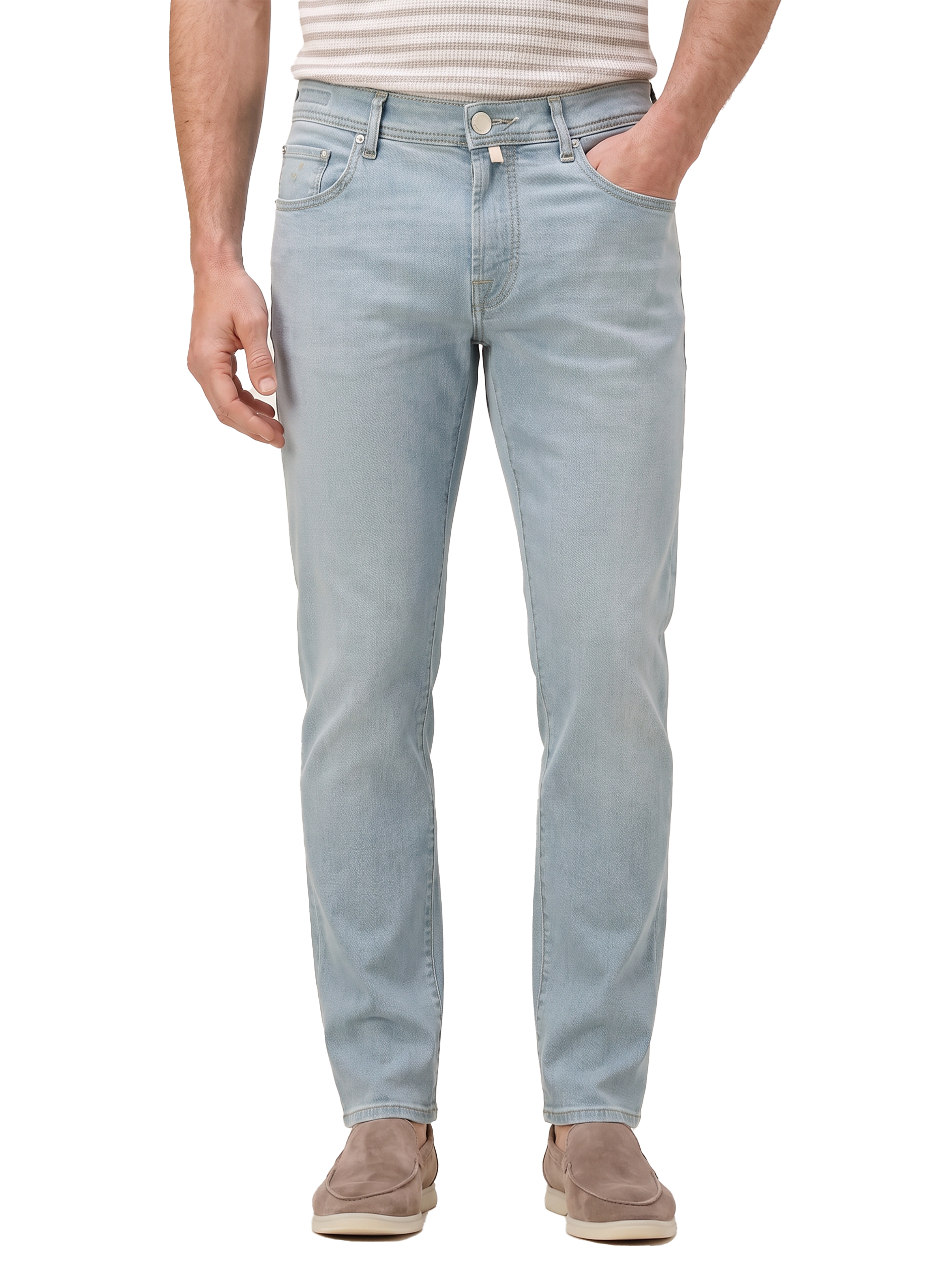 Bard jeans van katoen | MODEL | FULL_WIDTH | L.Blauw