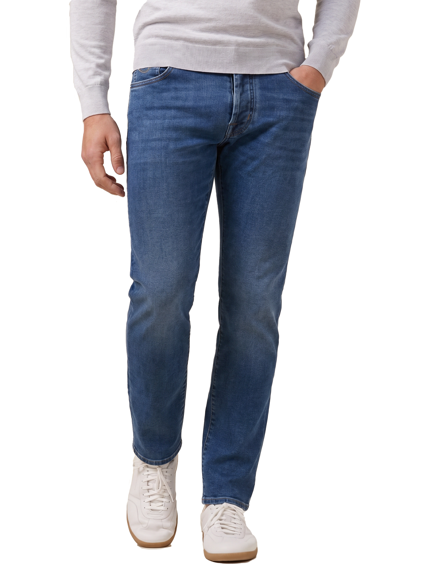 Nick jeans van katoen | MODEL | FULL_WIDTH | Blauw